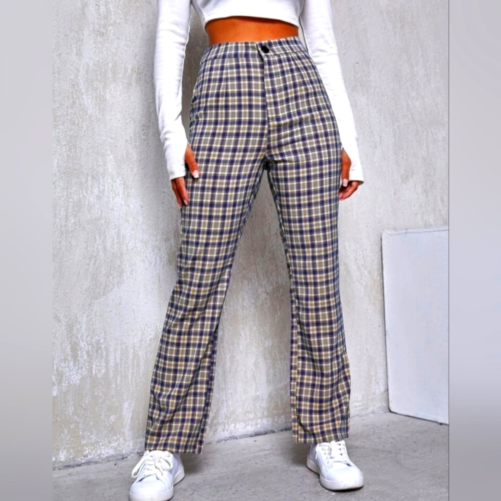 Shein plaid pants size small